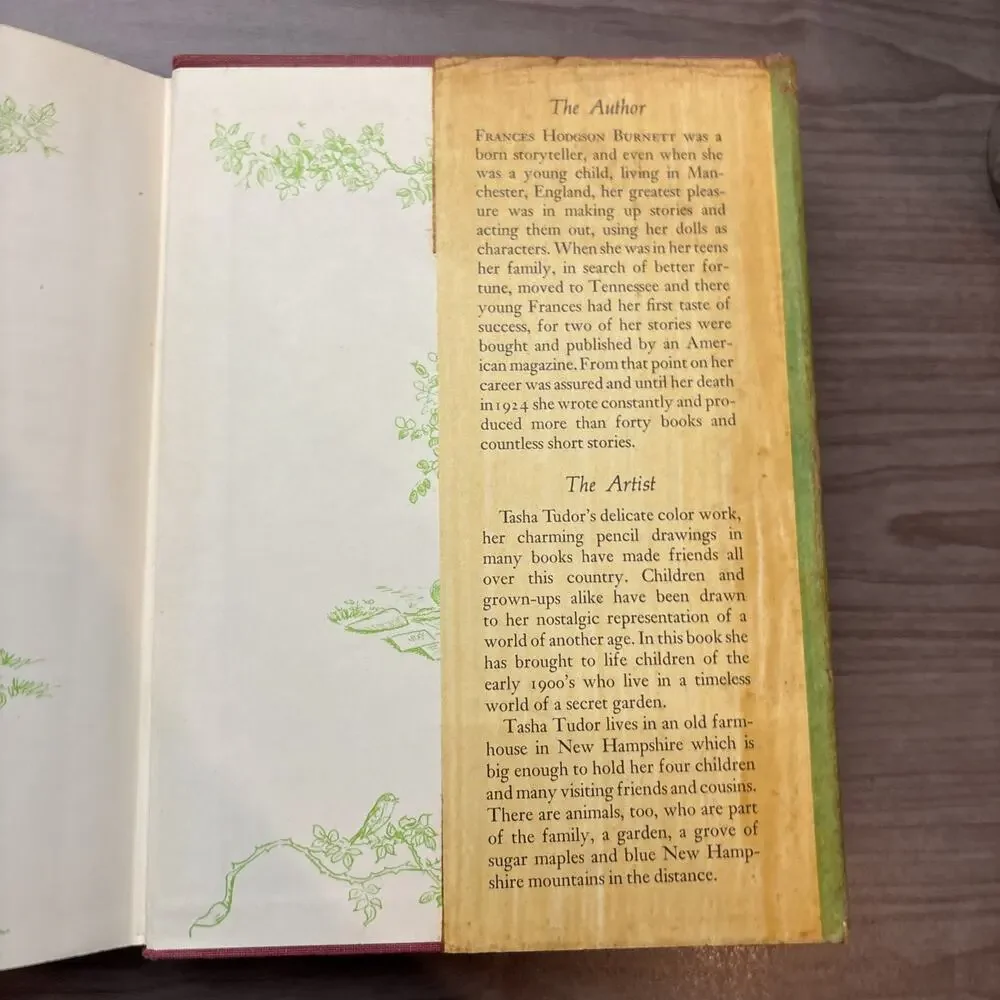 Frances Hodgson Burnett & Tasha Tudor THE SECRET GARDEN Vintage 1962 HCDJ - Picture 12 of 14